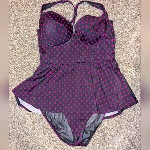 Torrid One-Piece Skull Swimsuit Size 1
